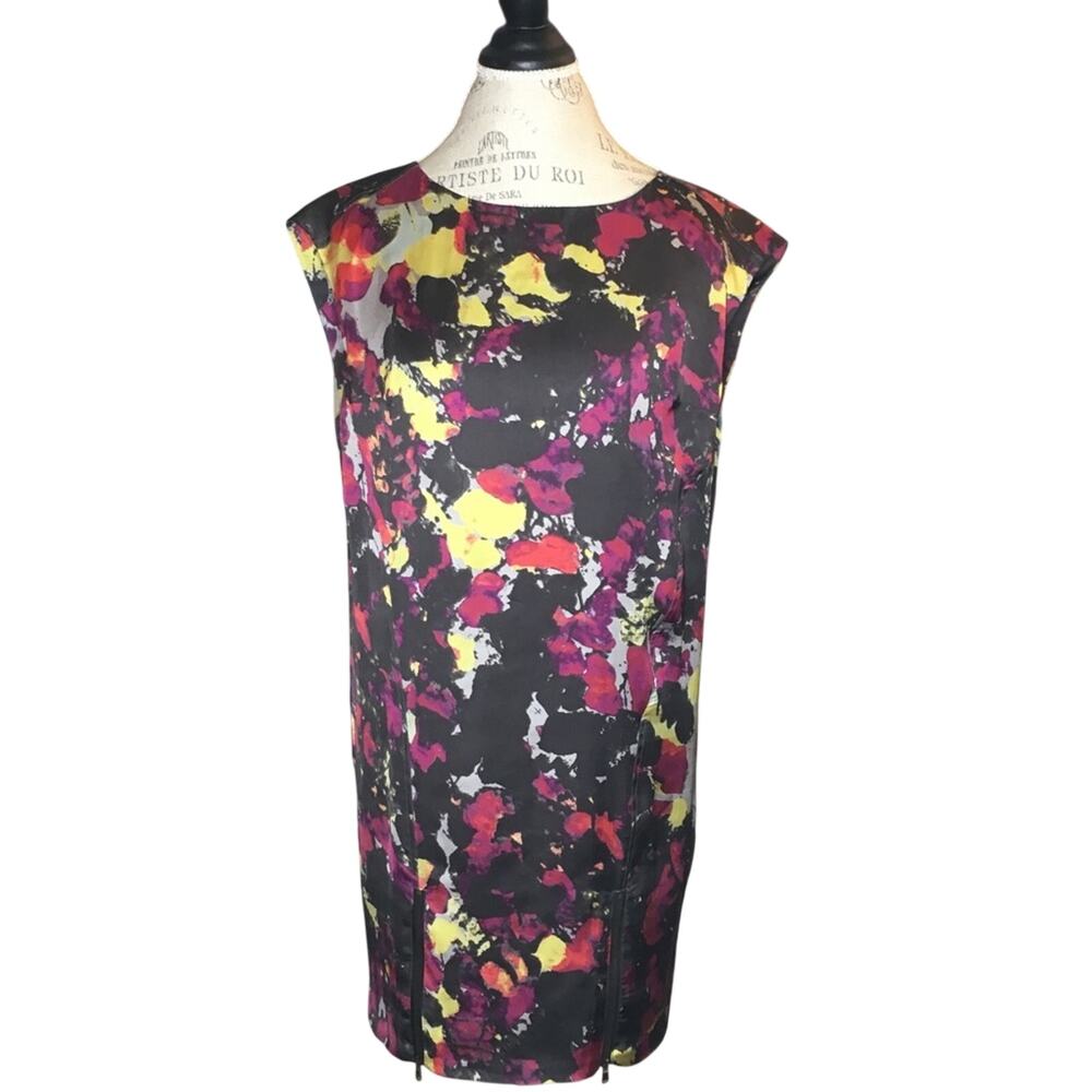 RACHEL Multi Colored Dress Zipper Dress Women's Size 6